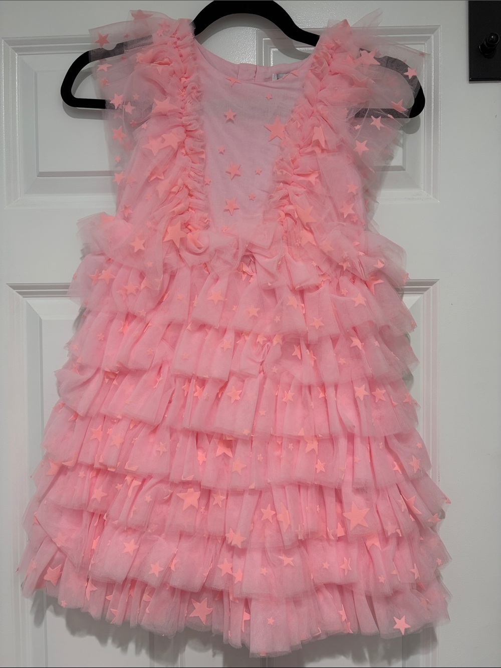 Lola + The Boys Princess Star Tulle Dress in Pink